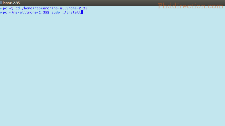 Substantial Notes about Ns2 Execution in Windows