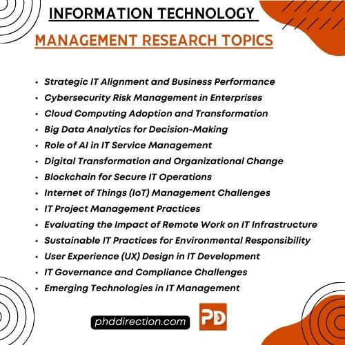 Information Technology Management Research Ideas